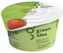 Десерт йогуртовый Green Idea соевый с соком клубники и йогуртовой закваской 140 г