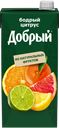 Нектар ДОБРЫЙ Бодрый цитрус Апельсин, грейпфрут, мандарин, лимон, лайм, 2л