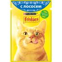 Корм для кошек Friskies с лососем в подливе 85г