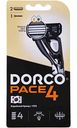 Бритвенный станок Dorco Pace 4, 2 кассеты