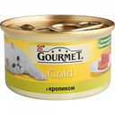 Корм для кошек кусочки в паштете Gourmet Gold с кроликом, 85 г