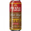Пиво Praga Dark Lager тёмное фильтрованное 4,8 % алк., Чехия, 0,5 л