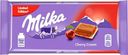 Шоколад Milka молочный с вишневой начинкой и кремом, 100 г