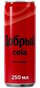 Напиток газированный Добрый Cola без сахара, 250мл