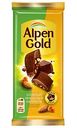 Шоколад молочный Alpen Gold Солёный миндаль и карамель, 80 г