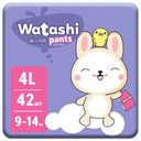 Подгузники-трусики Watashi 4L (9-14 кг) 42 шт