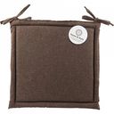 Подушка на стул Home & Style Рогожка цвет: шоколад, 40×40 см