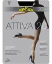 Колготки женские Omsa Attiva цвет: nero/чёрный, размер 6, 20 den