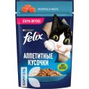 Влажный корм FELIX для кошек Аппетитные кусочки с форелью, 75г