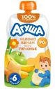 Пюре детское фруктовое Агуша Яблоко-Банан-Печенье с 6 месяцев, 90г