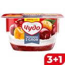 Десерт ЧУДО, Творожный, 4%, Вишня-черешня, 100г