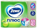 Туалетная бумага Zewa Плюс Яблоко 2 слоя 12 шт