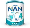 Молочко детское Nan 4 OptiPro с 18 месяцев, 800г