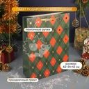 Пакет подарочный новогодний, Снежное кружево, 42х31х12 см, в ассортименте