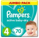 Подгузники Pampers Active Baby-Dry 4 (8-14 кг), 70 шт