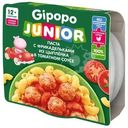Паста Gipopo Junior с фрикадельками из цыпленка в томатном соусе для детей с 12 месяцев, 150г