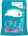 Корм Purina ONE для кошек, красивая шерсть, курица и злаки, 750 г
