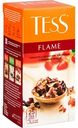 Чайный напиток Tess Flame Гибискус с ароматом Земляники с розовым перцем, 25×2 г