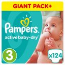 Подгузники Pampers Active Baby-Dry, размер 3, midi 5-9 кг, 124 шт