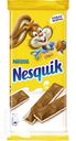 Шоколад NESQUIK молочный с молочной начинкой, кальцием, 90г
