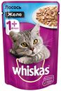 Корм для кошек Желе Whiskas Лосось, от 1 года, 85 г