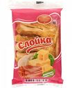 Слойка Волжский пекарь с ветчиной, грибами и сыром, 60 г