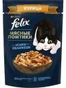 Влажный корм для кошек Felix Мясные ломтики курица, 75г