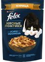 FELIX Мясные Ломтики. Корм консервированный полнорационный для взрослых кошек, с курицей, Пауч, 75г