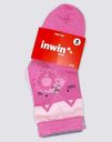 Носки детские INWIN Kids, высокая посадка, розовые с полосками, Арт. 
FKSG-05-P, 5пар