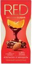 RED Delight темный шоколад с пониженной калорийностью с апельсином и миндалем 70гр