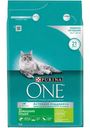 Корм Purina ONE для домашних кошек с индейкой и злаками 3кг