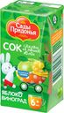 Сок "Сады Придонья" Яблоко Виноград, 0,125л