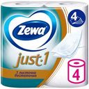 Туалетная бумага Zewa Just.1 4 слоя 4 рулона