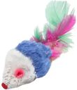 Игрушка Unic Мышка с перьями для животных в ассортименте 3шт.