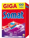 Таблетки для посудомоечной машины «All-in-One Tabs» Somat, 100 шт