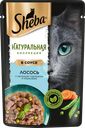 Корм консервированный для взрослых кошек SHEBA Nature's Collection с лососем и горохом, 75г