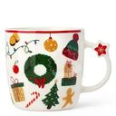 Кружка фарфор в ассортименте 360мл