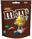 Драже, M&M's, с молочным шоколадом, 145 г