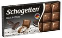 Шоколад Schogetten Black&White молочный с ванилью и кусочками печенья 100г