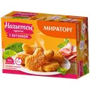 НАГГЕТСЫ КУРИНЫЕ с ветчиной (Мираторг), 300г