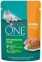 Влажный корм Purina ONE с курицей и морковью для домашних кошек 75 г