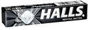 Карамель леденцовая Halls Ментол Экстра ментол-эвкалипт, 24.5г