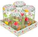 Банка Herevin с металлической крышкой с декором овощи, 660мл