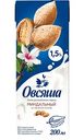 Напиток овсяный Овсяша миндальный 1,5%, 200мл