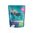 Корм PURINA ONE сухой полнорационный для взрослых кошек с чувствительным пищеварением с разборчивым вкусом с индейкой и рисом,для стерилизованных кошек и котов лосось и пшеница 750г