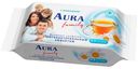 Салфетки влажные для всей семьи Aura Family, 63 шт