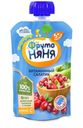 Пюре детское Витаминный салатик из яблок, шиповника и клюквы с сахаром, ФрутоНяня, 90 г