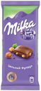Шоколад Milka молочный с цельным фундуком, 90 г