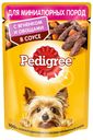 Влажный корм Pedigree для взрослых собак миниатюрных пород с ягненком и овощами в соусе 85 г
