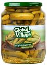 Консервы. Овощи маринованные. Огурцы корнишоны маринованные ТМ "Global Village", 720мл
